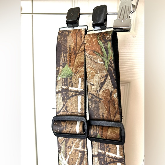 REALTREE Camouflage Suspenders Green Brown Camo Stretchy Adjustable Hunting Mens - Picture 4 of 10